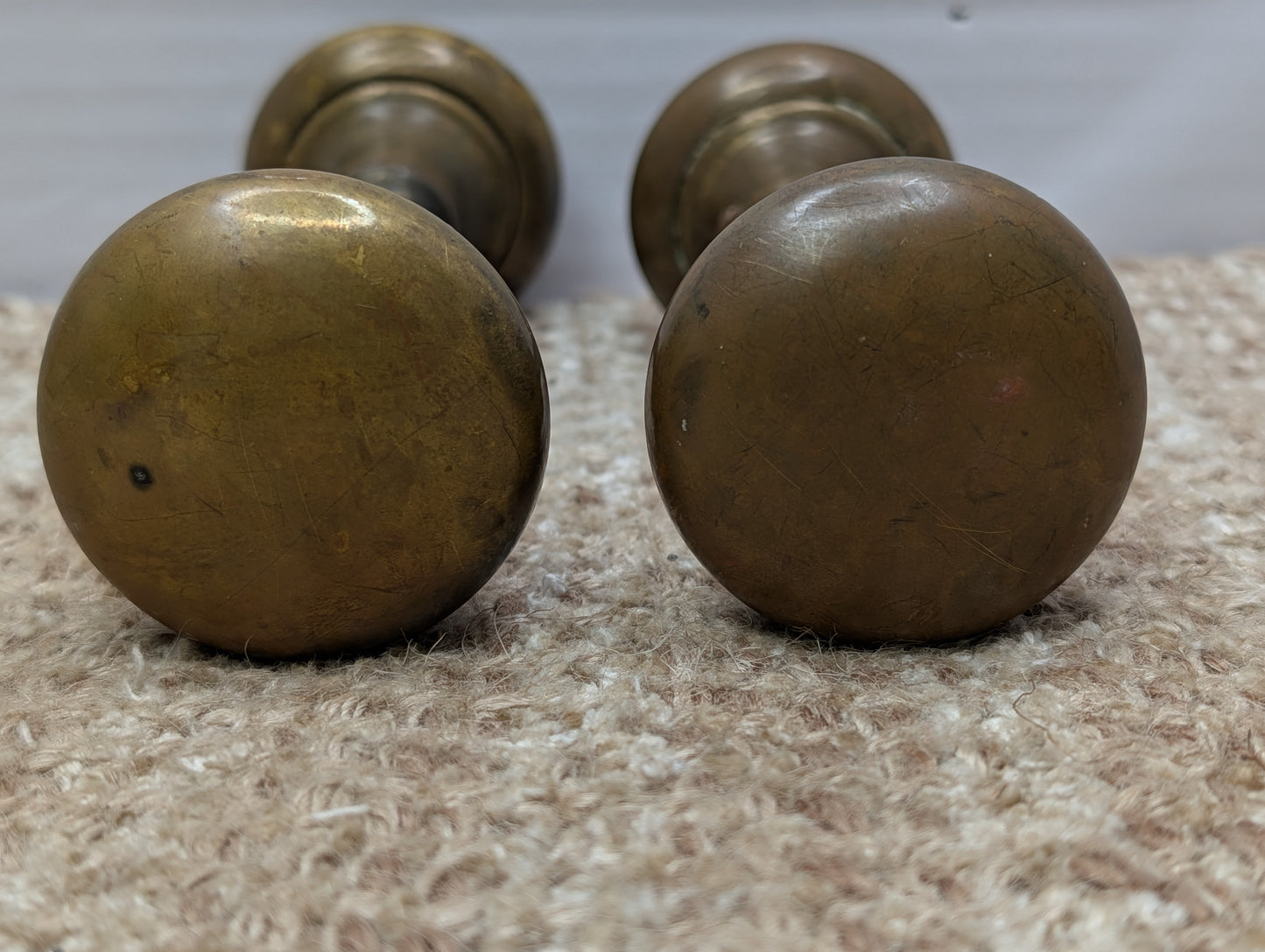 2" Antique Brass Door Knob Set Door Hardware