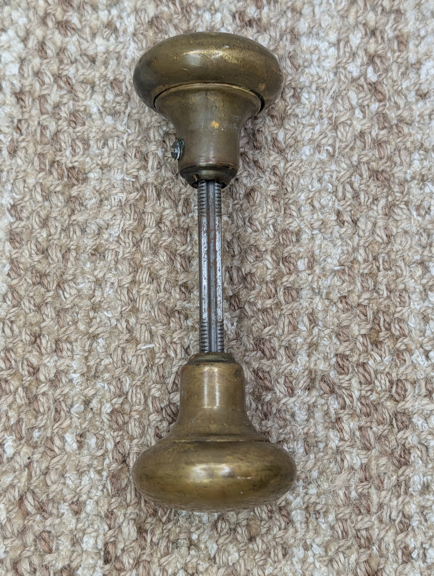 2" Antique Brass Door Knob Set Door Hardware