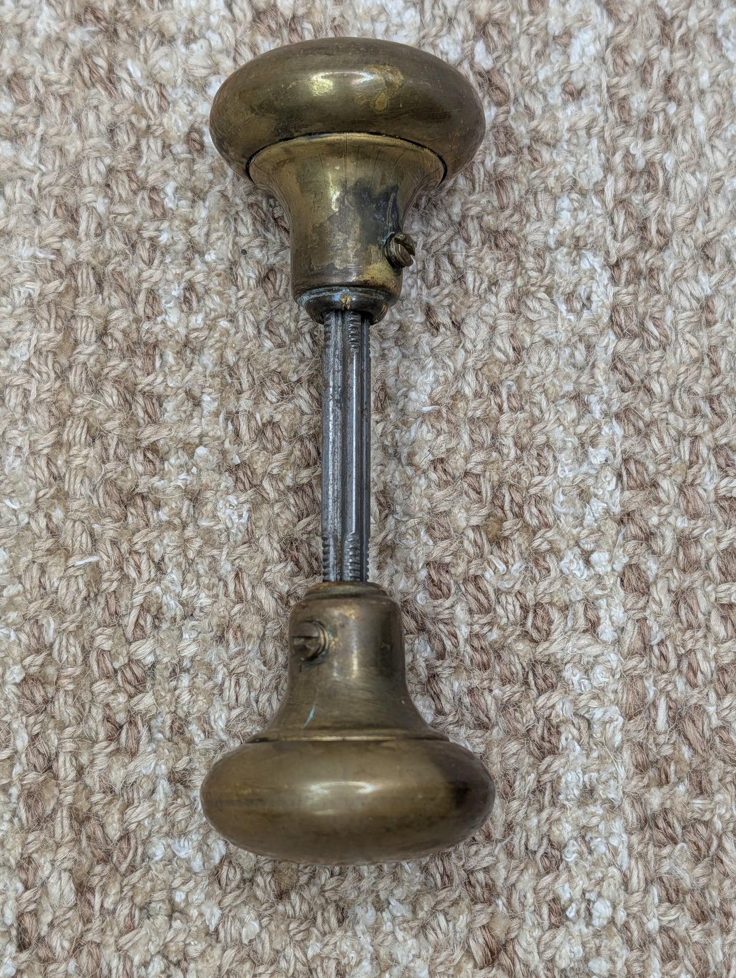 2" Antique Brass Door Knob Set Door Hardware