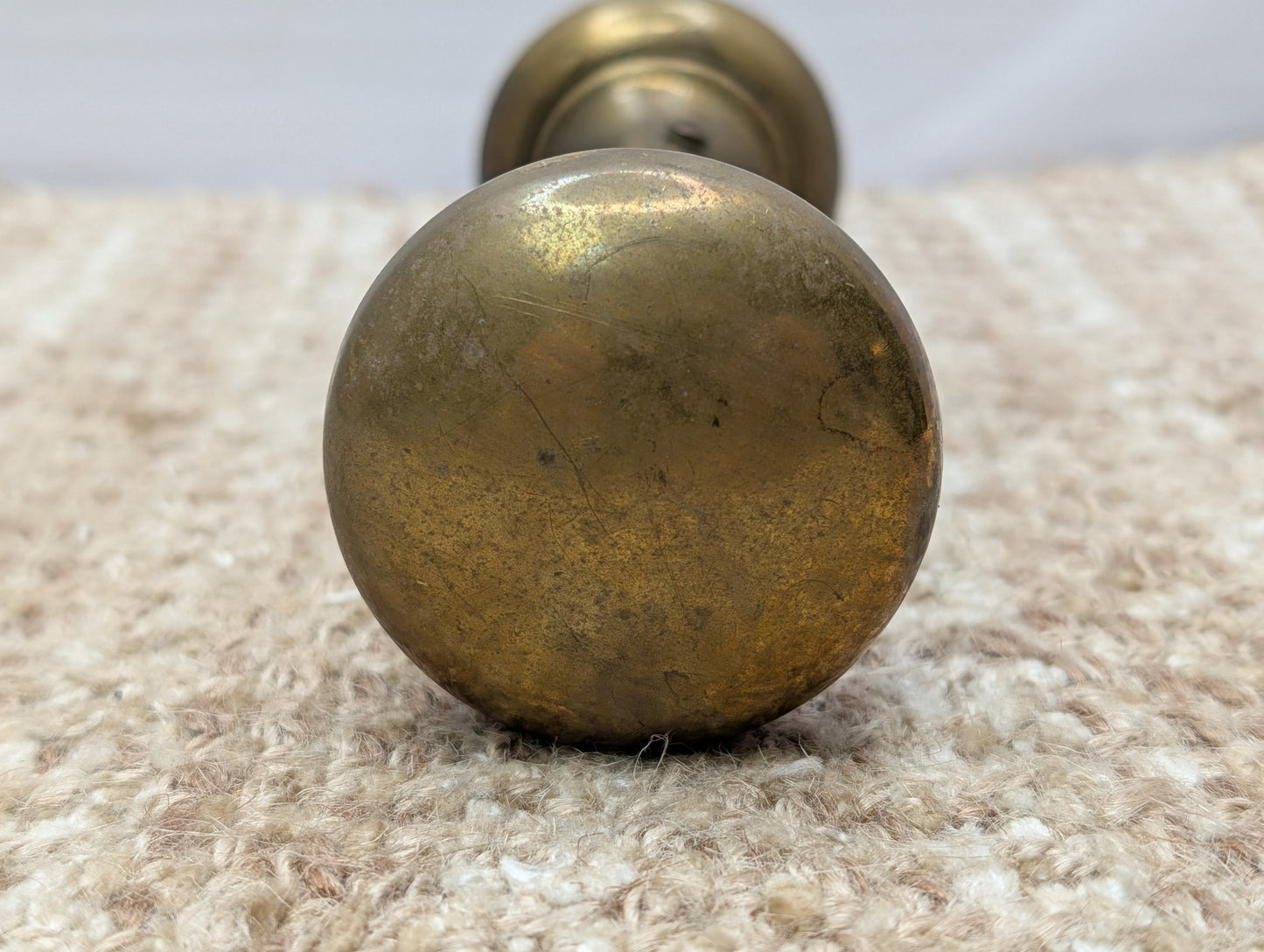 2" Antique Brass Door Knob Set Door Hardware
