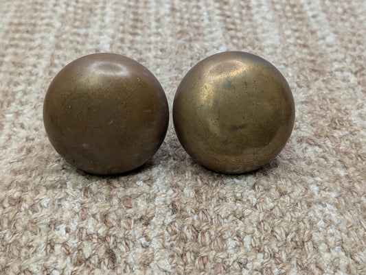 2 1/4" Antique Brass Door Knob Set Door Hardware