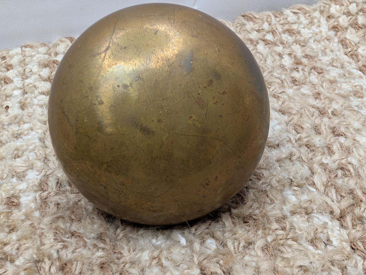2 1/4" Antique Brass Door Knob Set Door Hardware