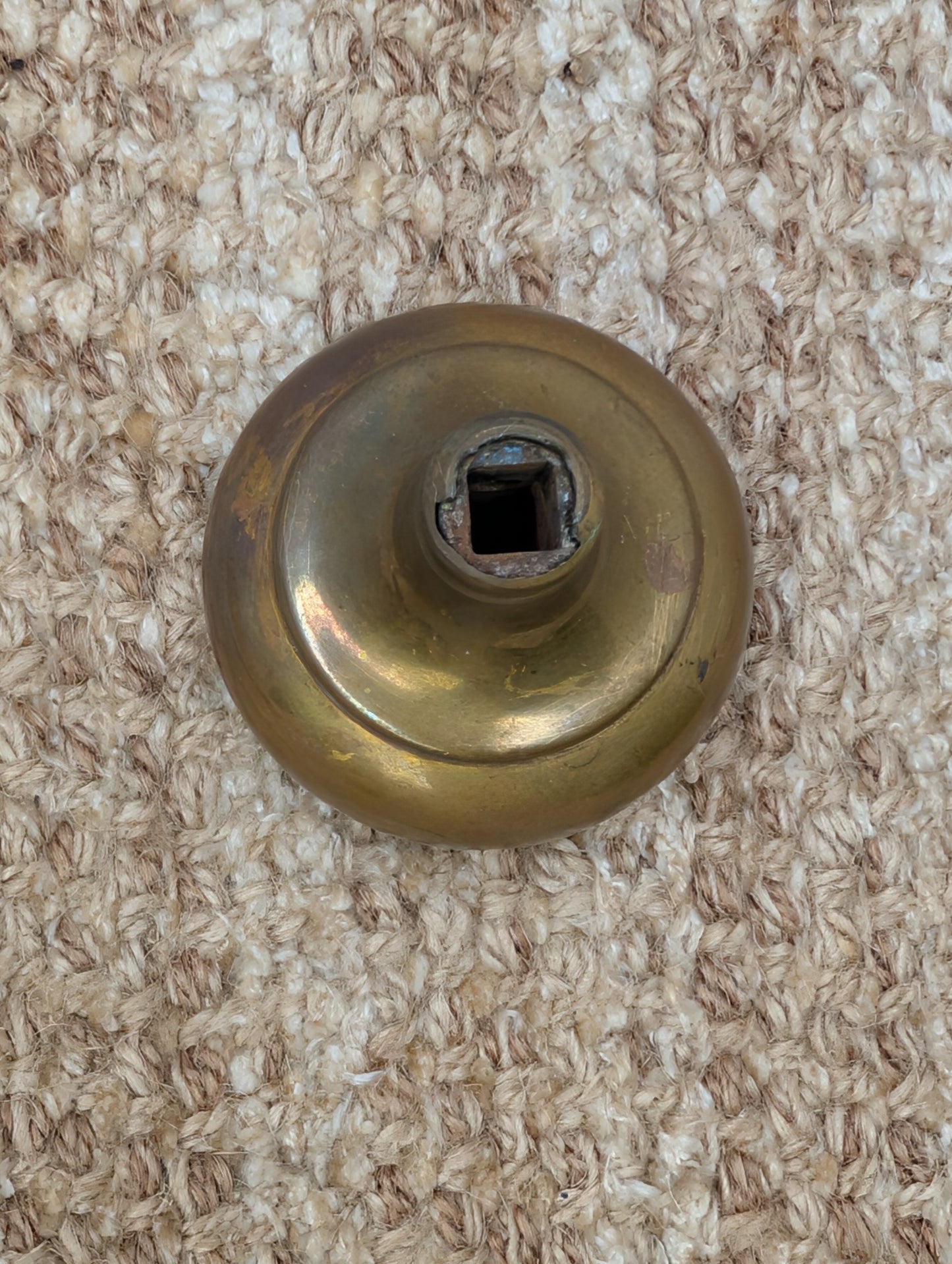 2 1/4" Antique Brass Door Knob Set Door Hardware