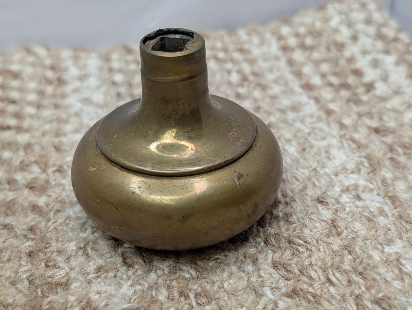2 1/4" Antique Brass Door Knob Set Door Hardware