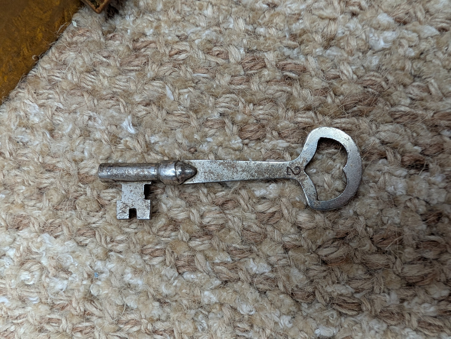 Antique Interior Mortise Lock Door Hardware #3440 With Key