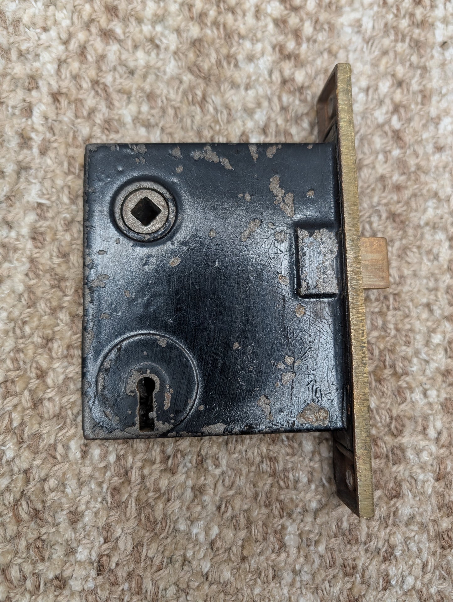 Antique Interior Mortise Lock Door Hardware #3440 With Key