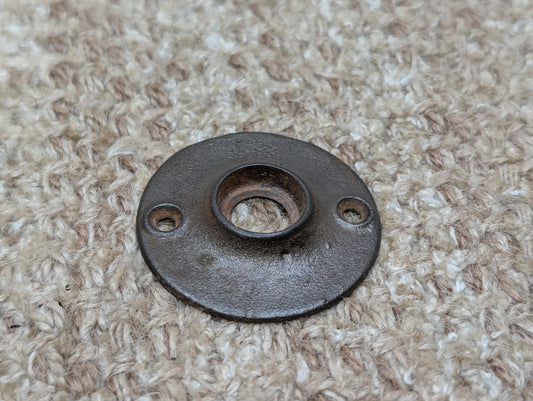 1 7/8" Antique Cast Iron Rosette Escutcheon For Door Knob