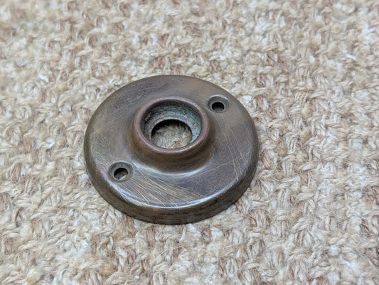 2 1/4" Antique Stamped Brass Rosette Escutcheon For Door Knob