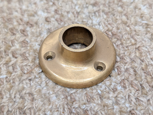2" Antique Cast Brass Rosette Escutcheon For Door Knob #1118