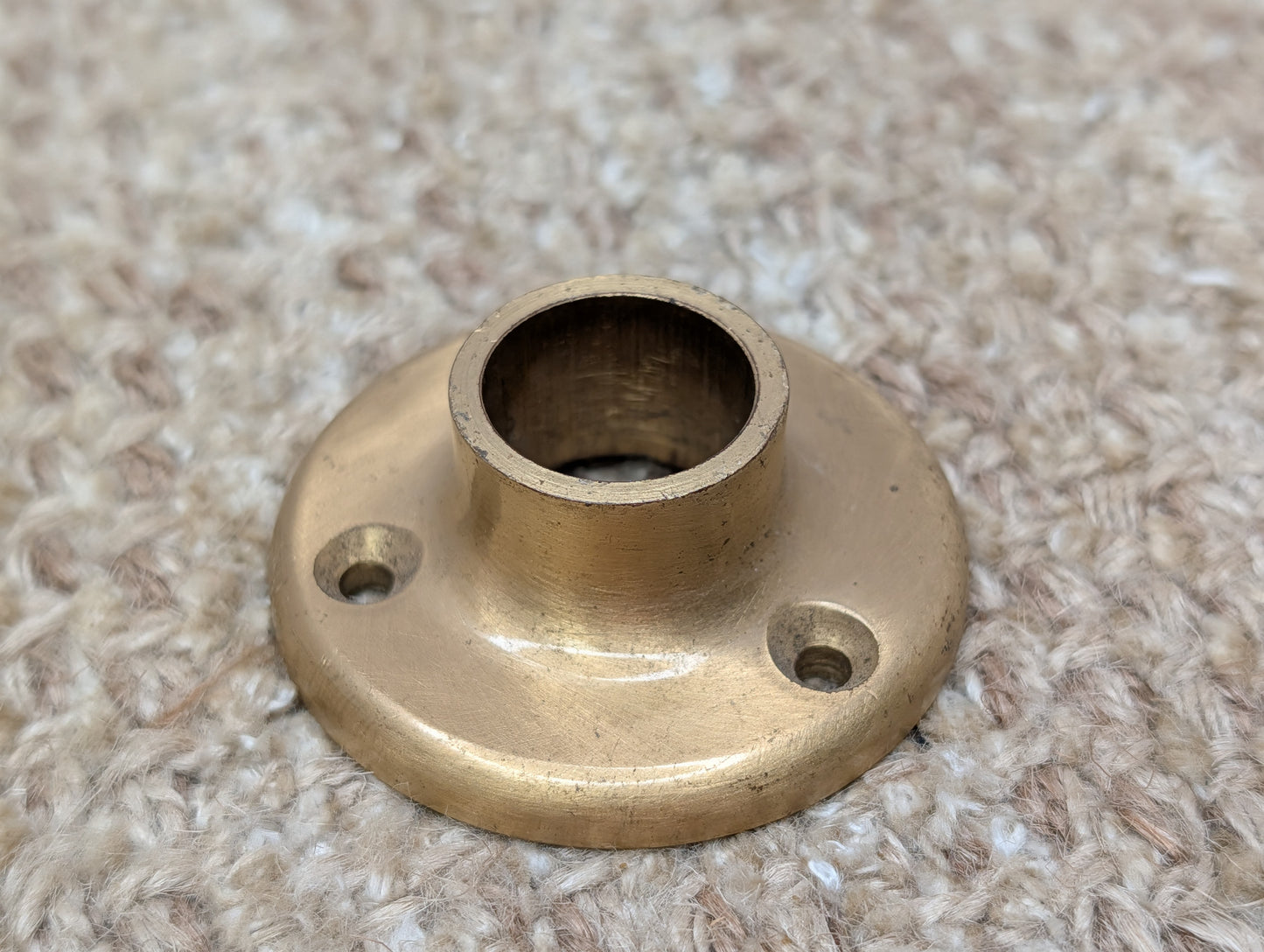 2" Antique Cast Brass Rosette Escutcheon For Door Knob #1118