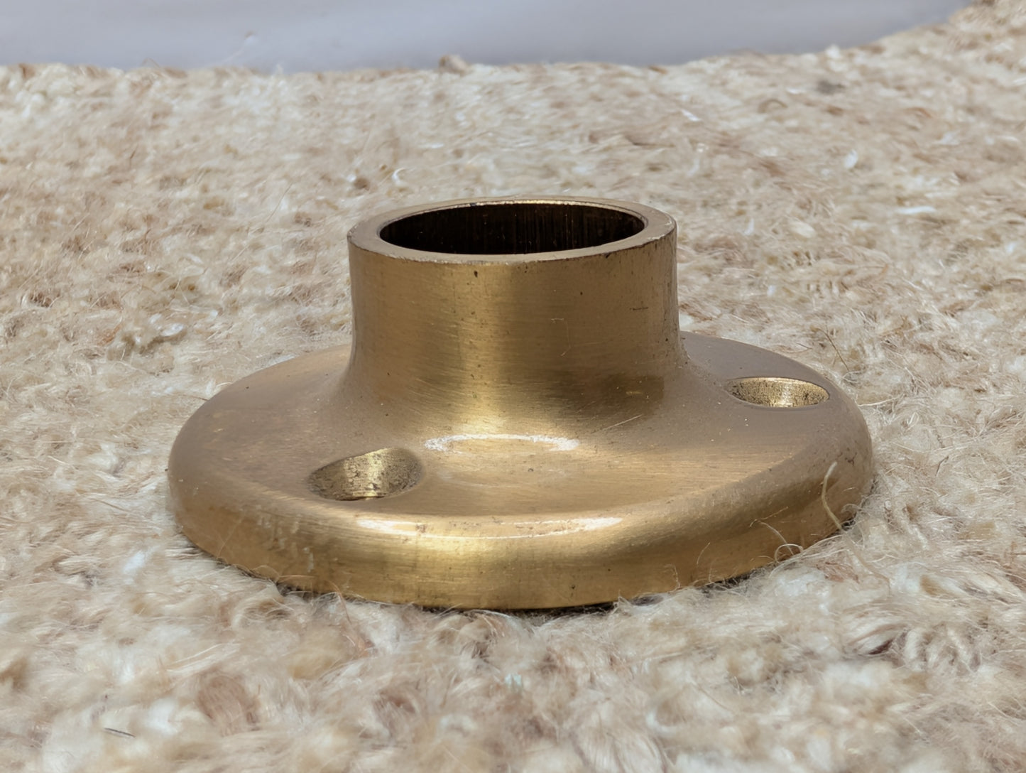2" Antique Cast Brass Rosette Escutcheon For Door Knob #1118