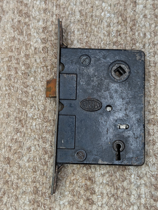Antique Corbin Exterior Mortise Lock Door Hardware #1251