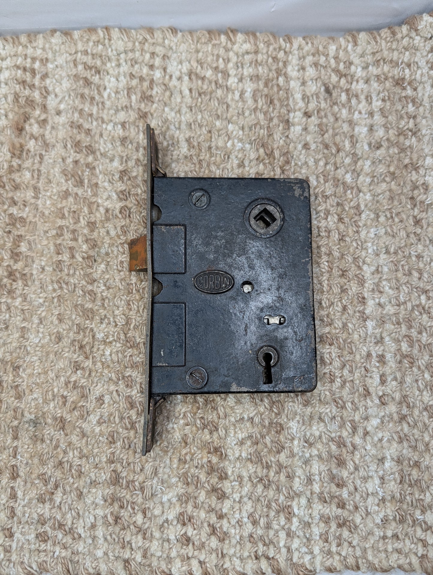Antique Corbin Exterior Mortise Lock Door Hardware #1251