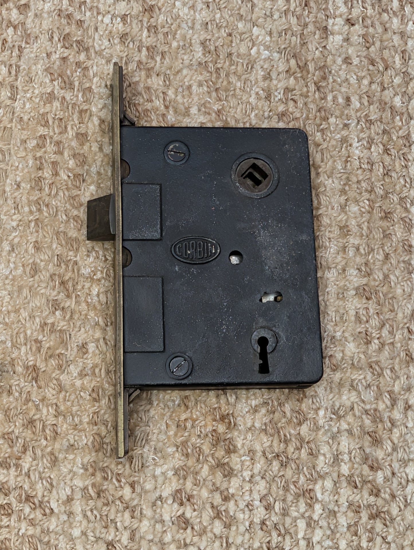 Antique Corbin Exterior Mortise Lock Door Hardware #1251