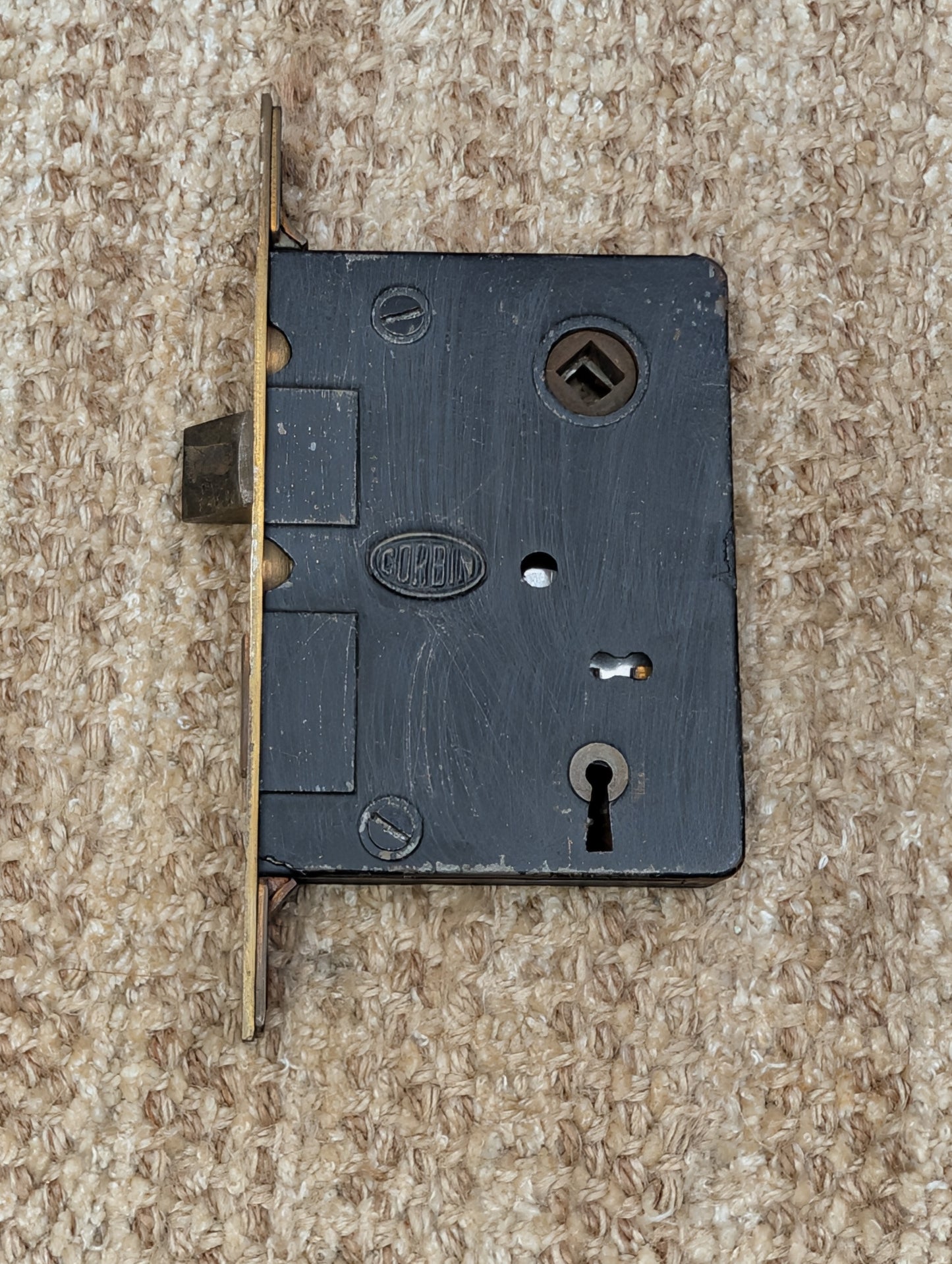 Antique Corbin Exterior Mortise Lock Door Hardware #1251