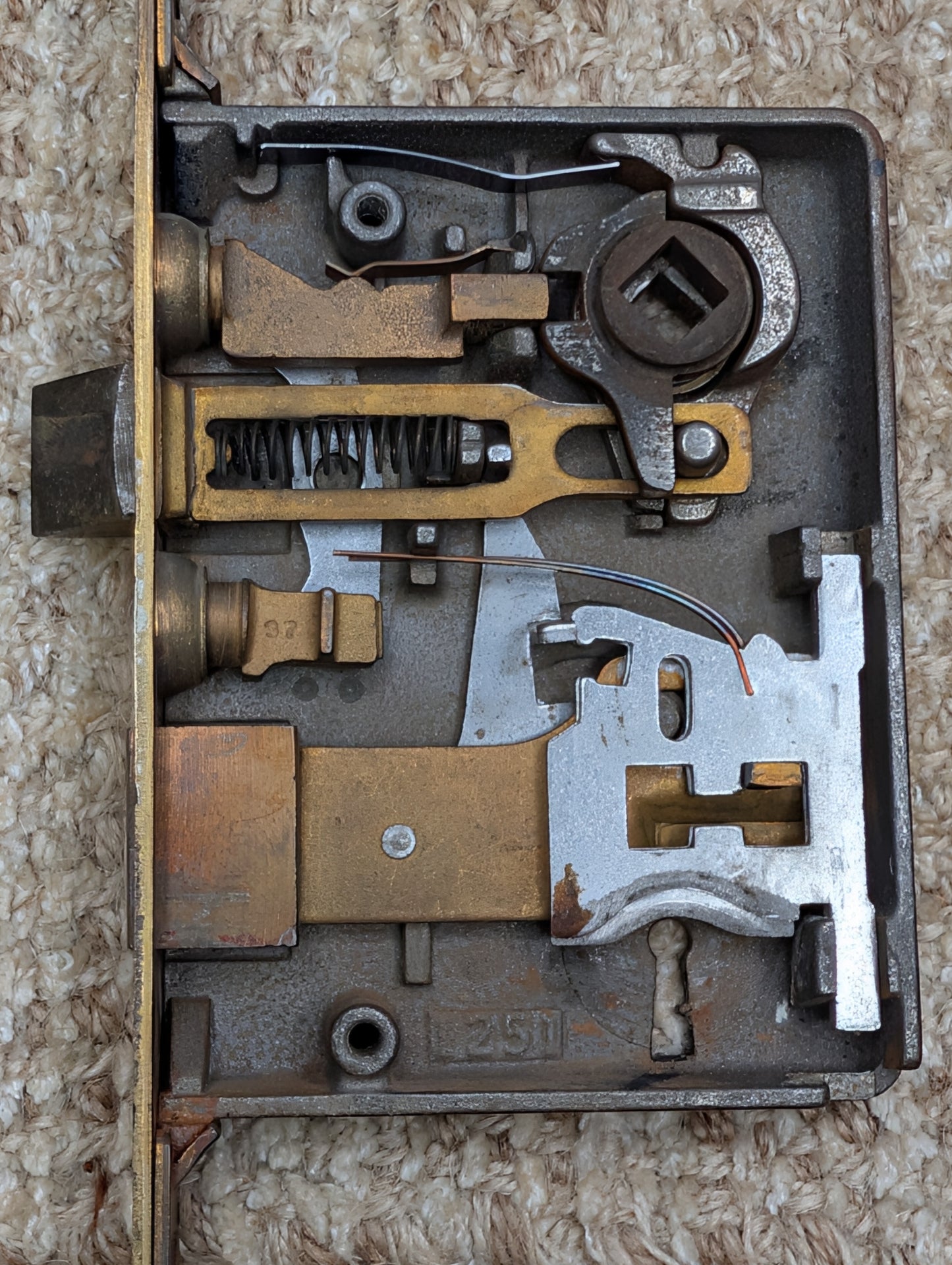 Antique Corbin Exterior Mortise Lock Door Hardware #1251
