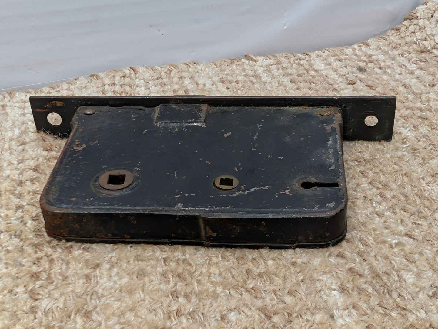 Antique Yale Exterior Mortise Lock Door Hardware #74011 With Key