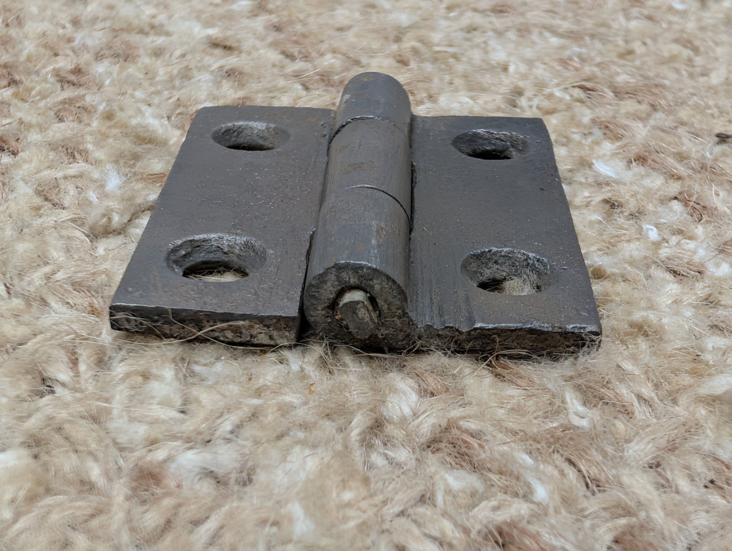 1 7/16" x 1 3/4" Antique Cast Iron Butt Hinge Door Hardware-Single Hinge