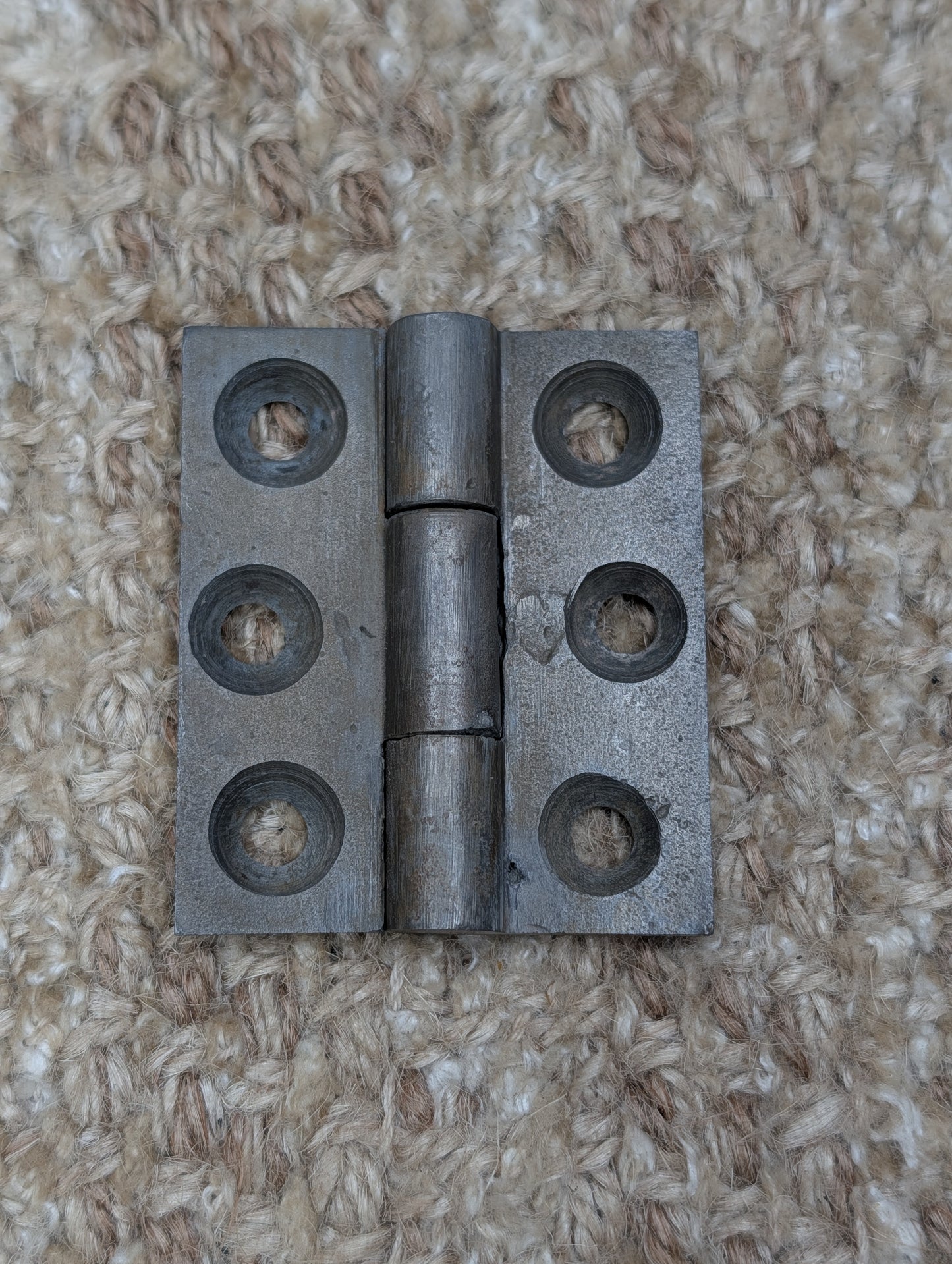 1 3/4" x 2 1/16" Antique Cast Iron Butt Hinge Door Hardware-Single Hinge