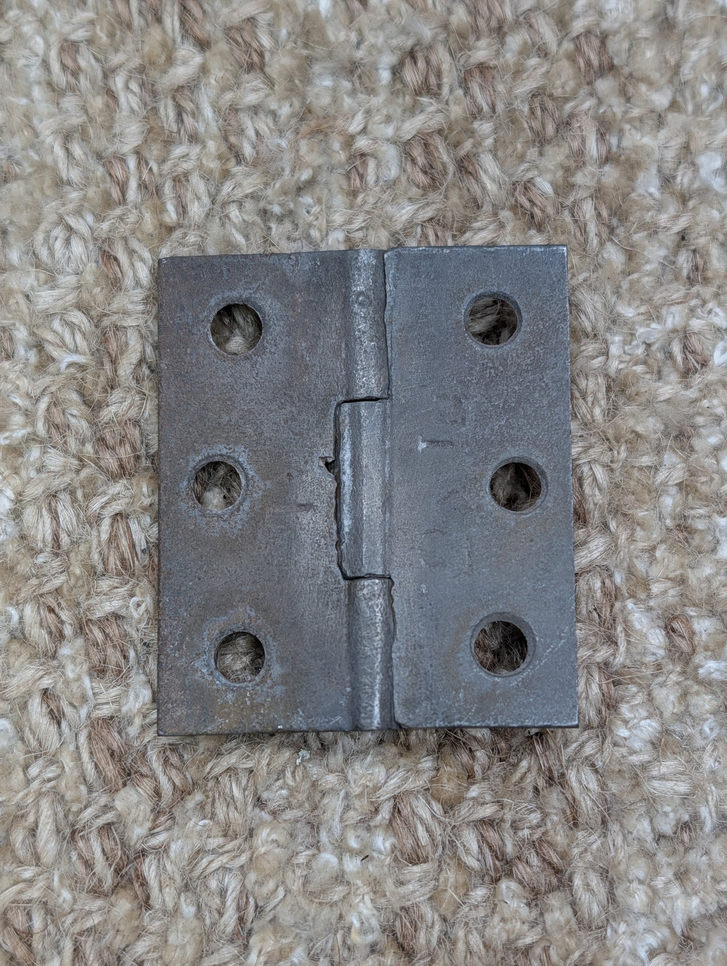 1 3/4" x 2 1/16" Antique Cast Iron Butt Hinge Door Hardware-Single Hinge