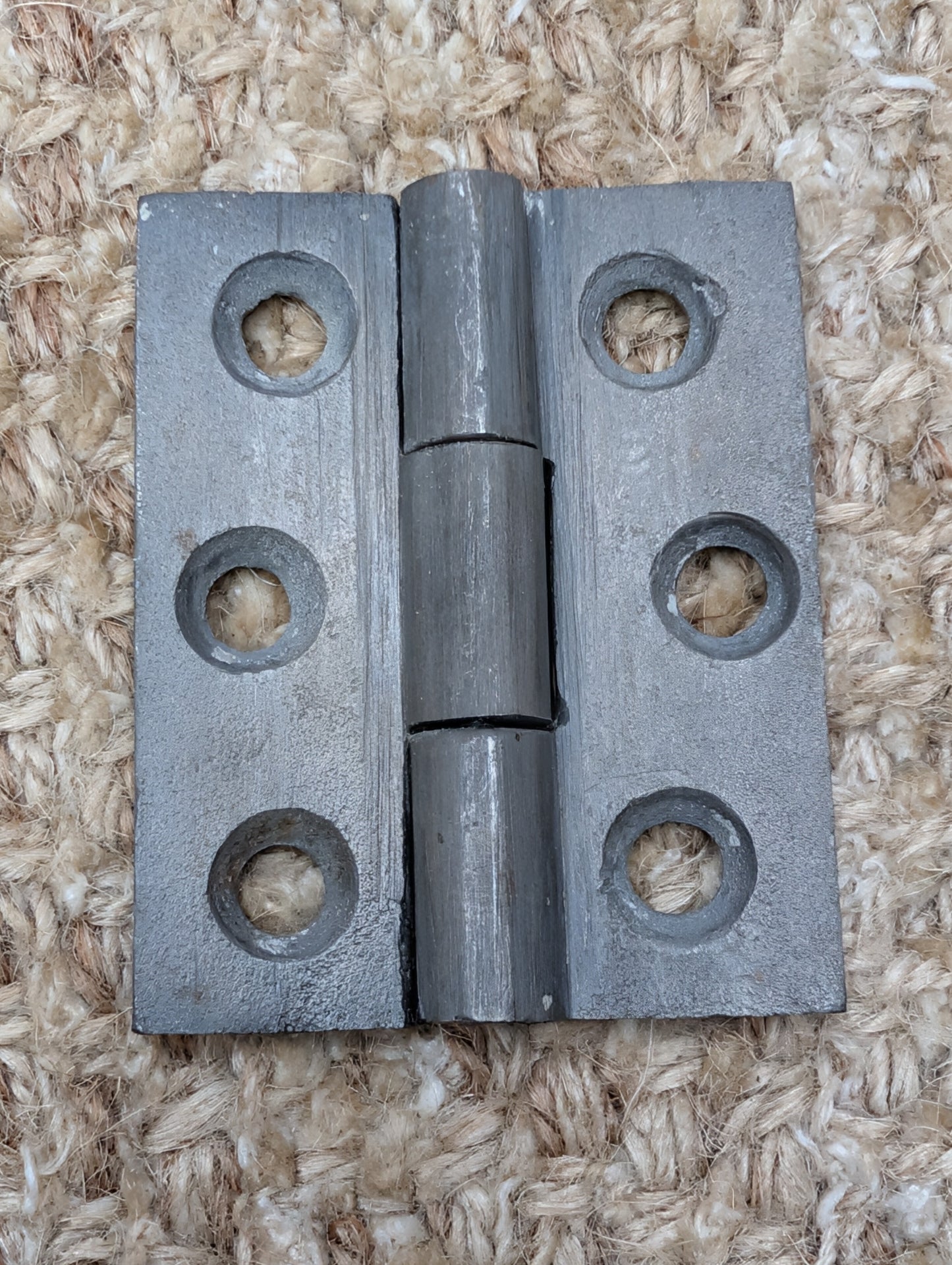 1  13/16" x 2 1/4" Antique Cast Iron Butt Hinge Door Hardware-Single Hinge
