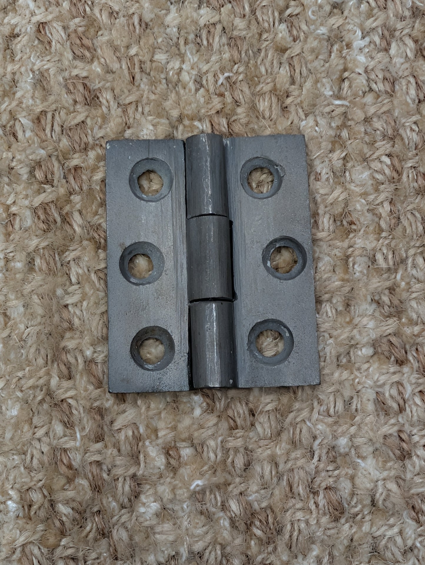 1  13/16" x 2 1/4" Antique Cast Iron Butt Hinge Door Hardware-Single Hinge