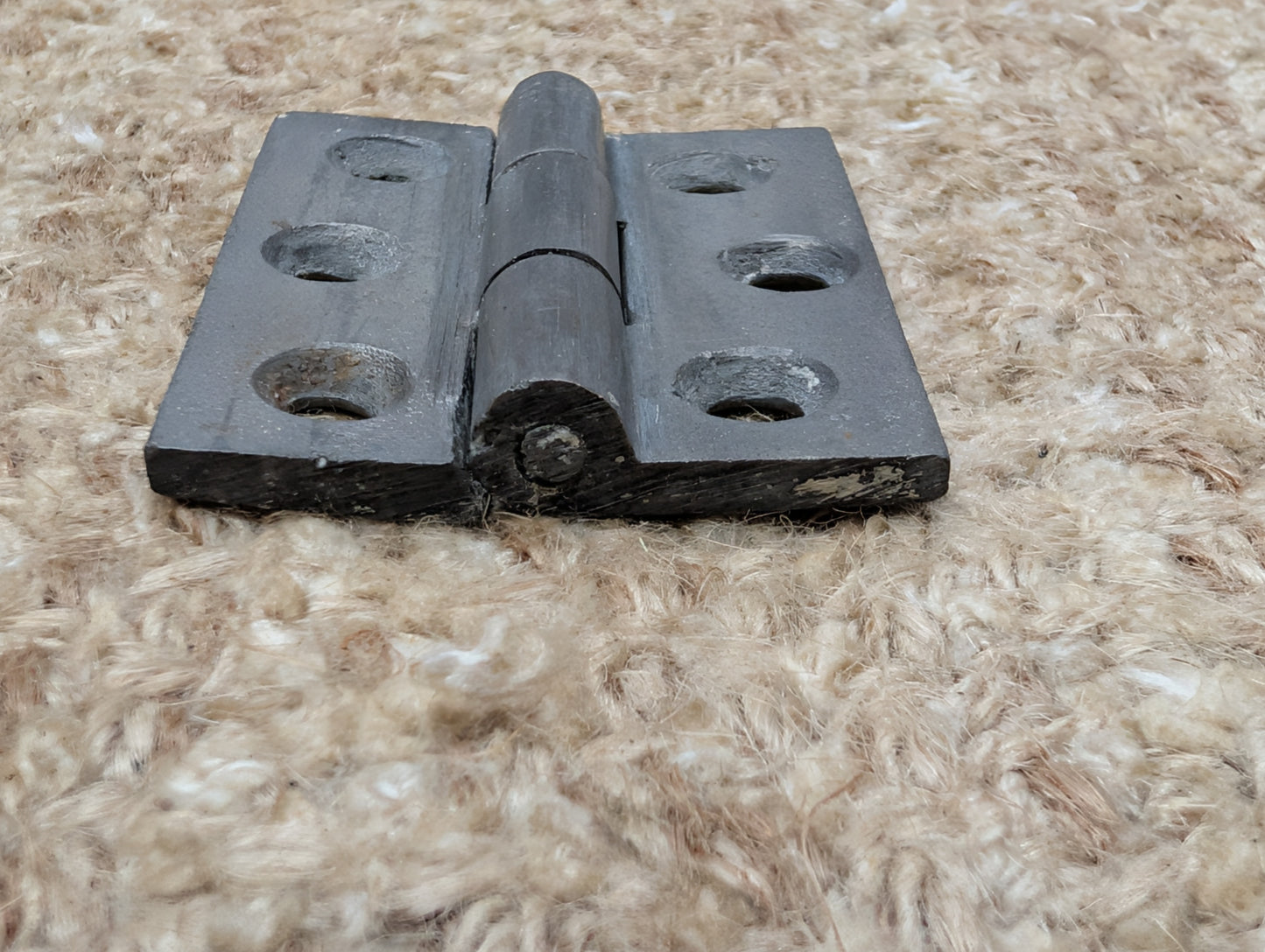 1  13/16" x 2 1/4" Antique Cast Iron Butt Hinge Door Hardware-Single Hinge
