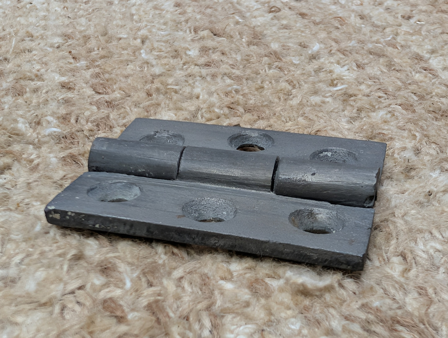 1  13/16" x 2 1/4" Antique Cast Iron Butt Hinge Door Hardware-Single Hinge