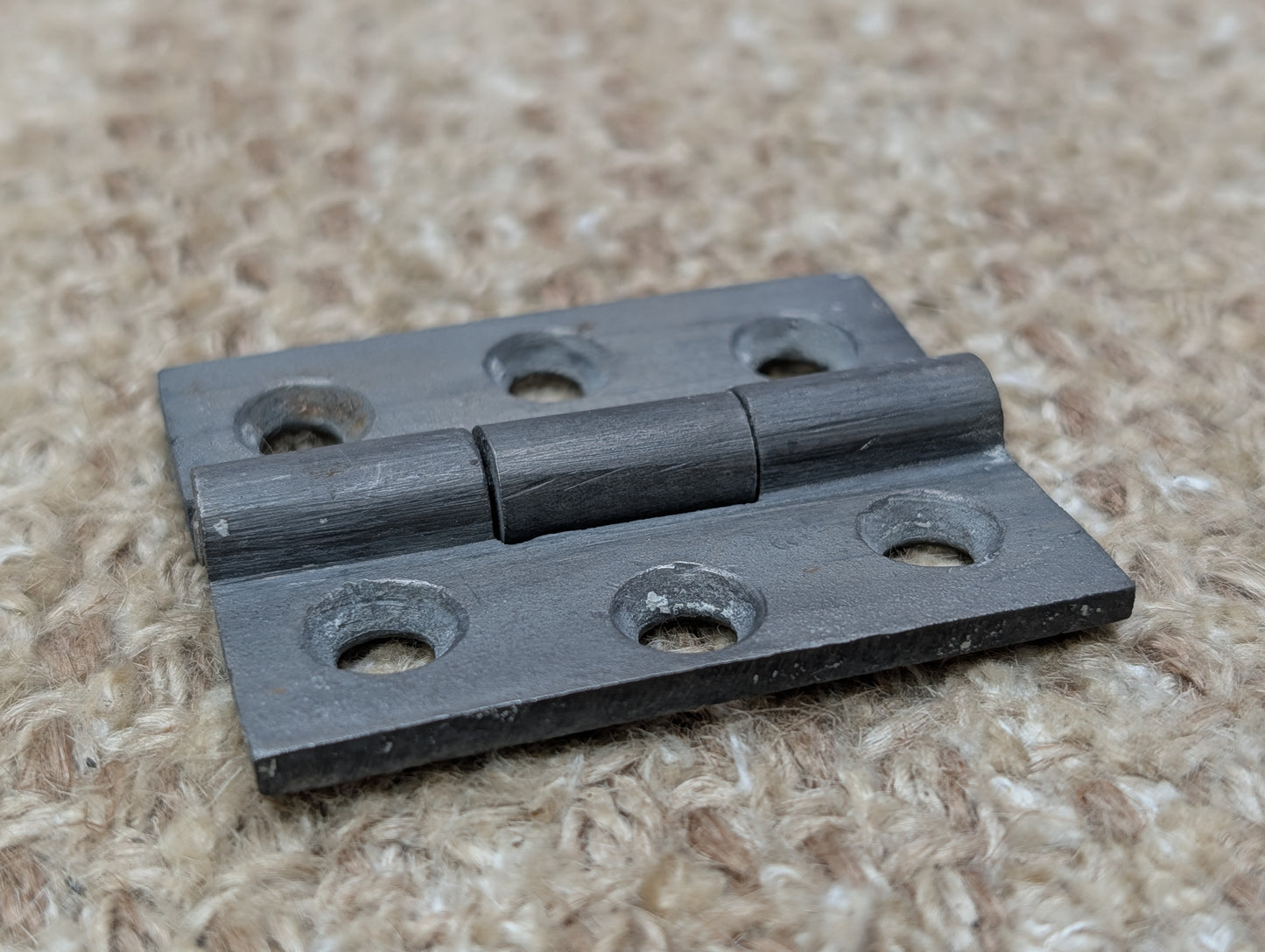 1  13/16" x 2 1/4" Antique Cast Iron Butt Hinge Door Hardware-Single Hinge