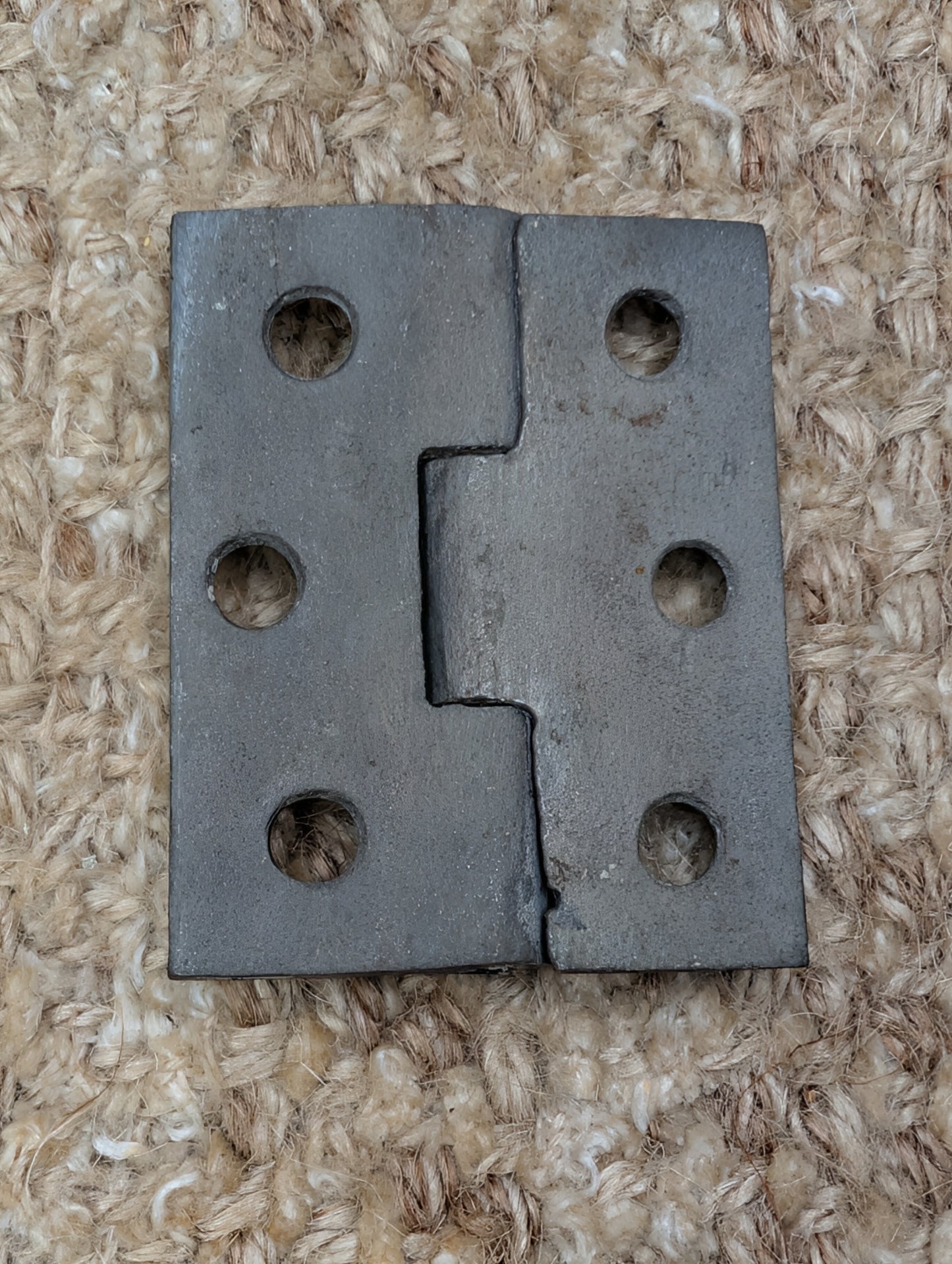 1  13/16" x 2 1/4" Antique Cast Iron Butt Hinge Door Hardware-Single Hinge