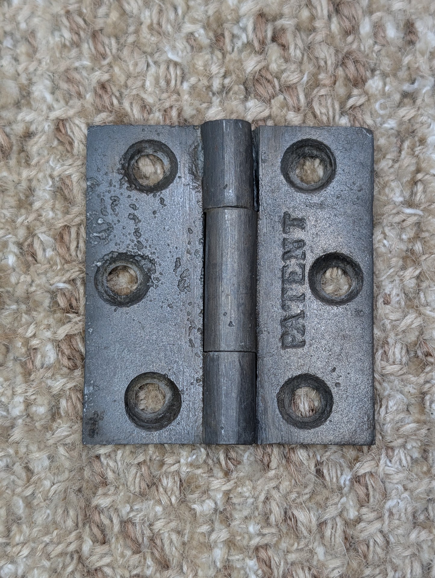 2  3/16" x 2  7/16" Antique Cast Iron Butt Hinge Door Hardware-Single Hinge