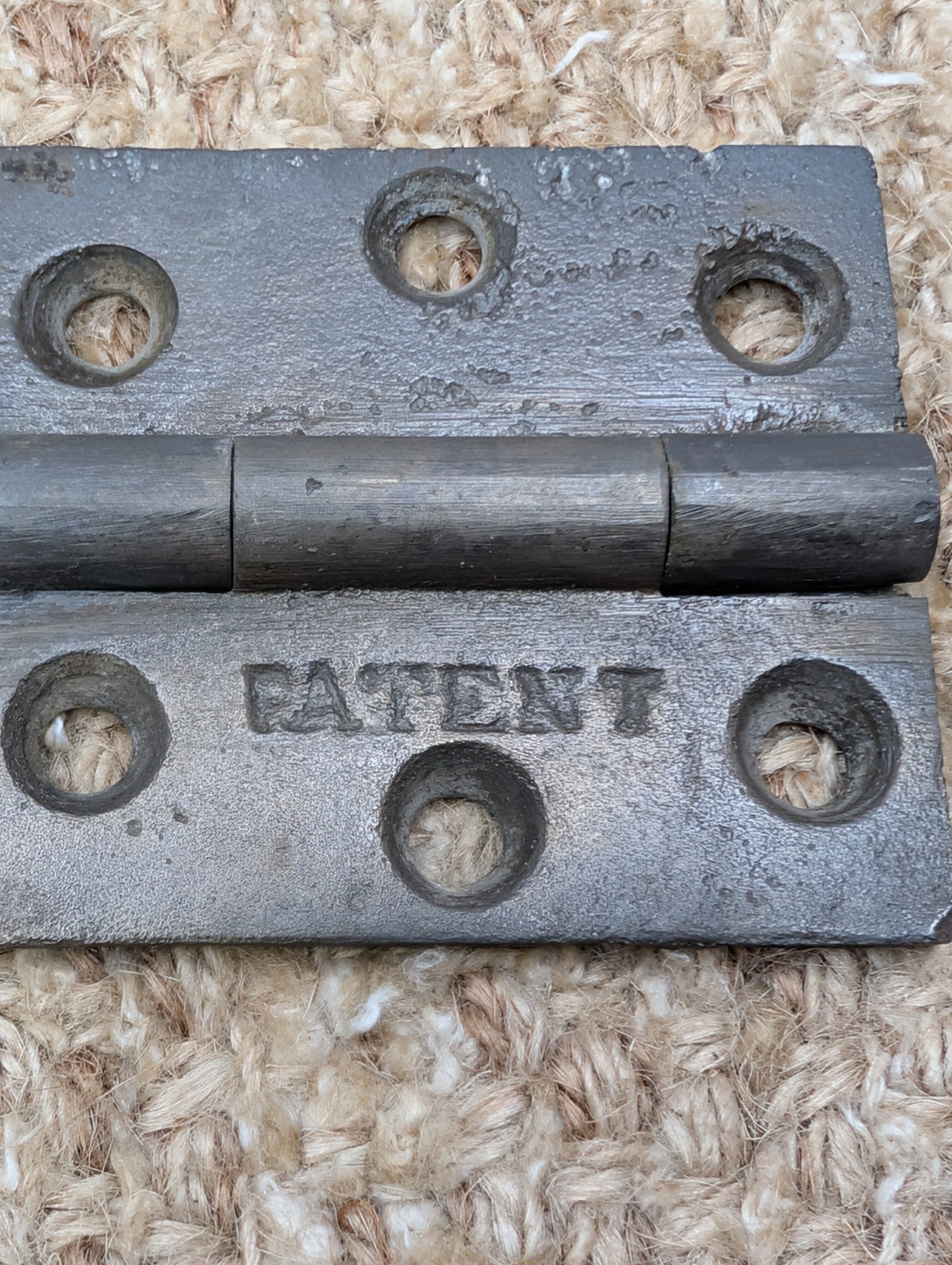 2  3/16" x 2  7/16" Antique Cast Iron Butt Hinge Door Hardware-Single Hinge