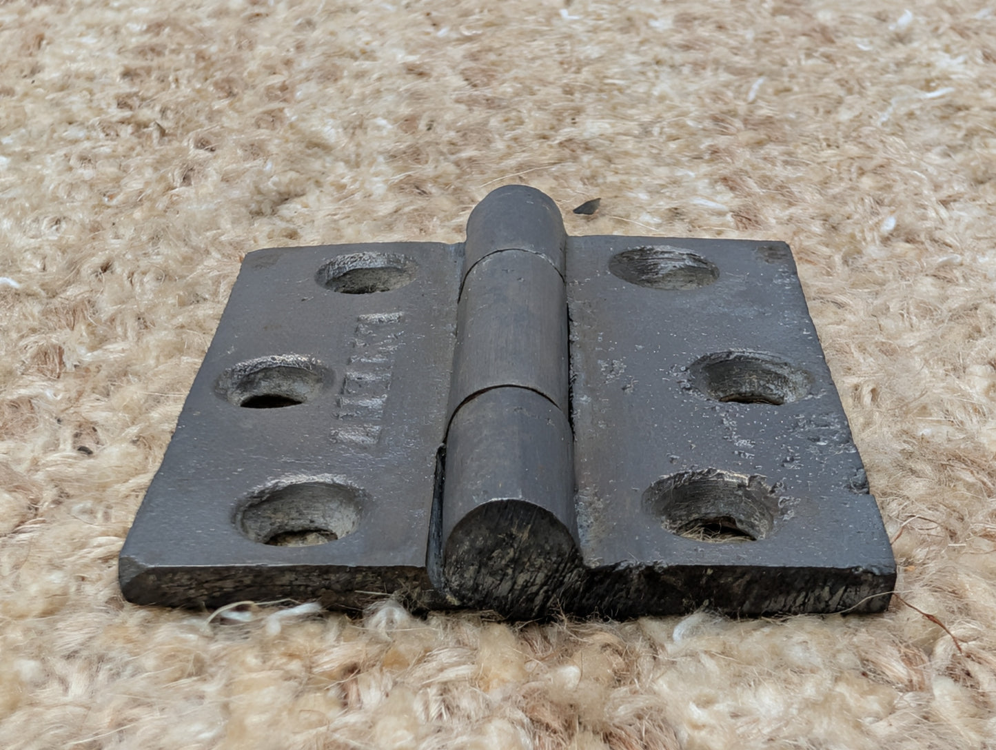 2  3/16" x 2  7/16" Antique Cast Iron Butt Hinge Door Hardware-Single Hinge