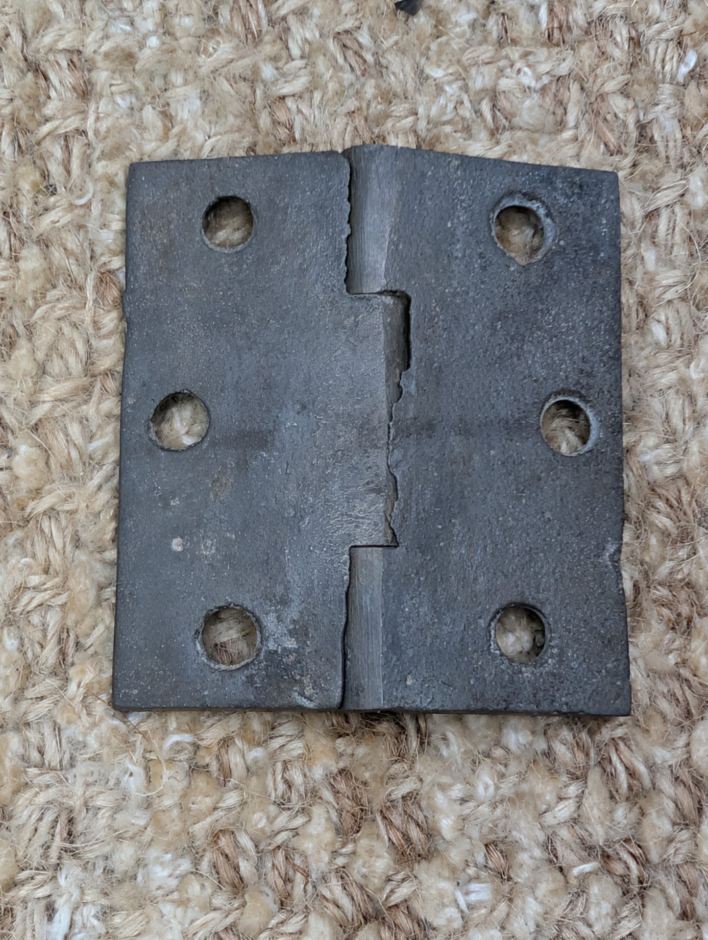 2  3/16" x 2  7/16" Antique Cast Iron Butt Hinge Door Hardware-Single Hinge