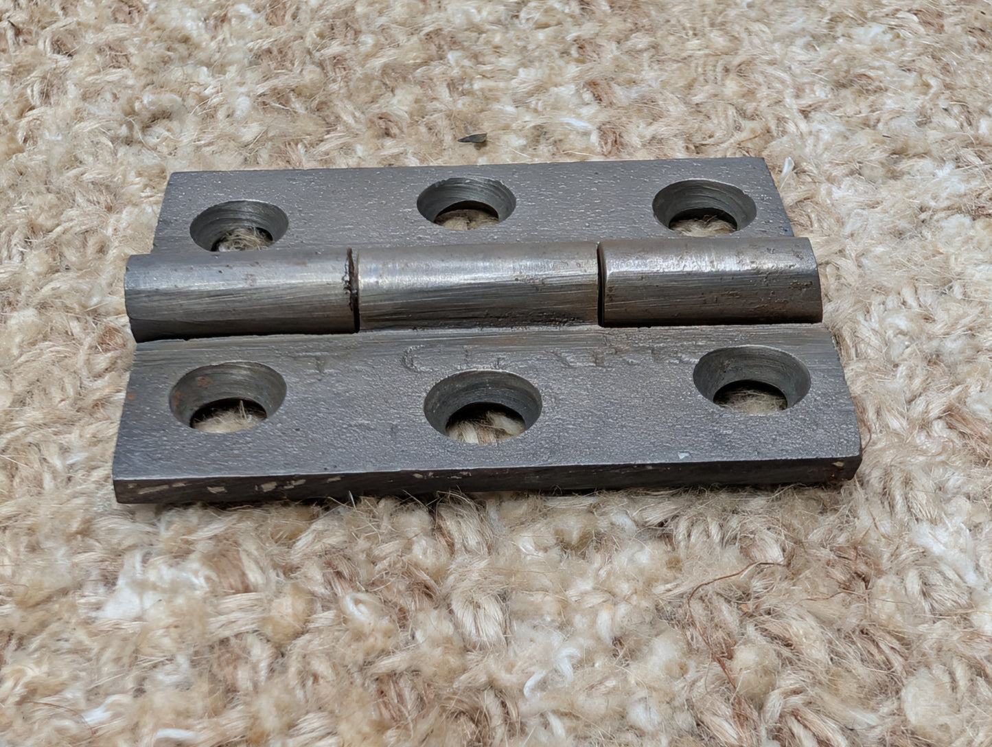 1  7/8" x 2  1/2" Antique T Clark Cast Iron Butt Hinge Door Hardware-Single Hinge