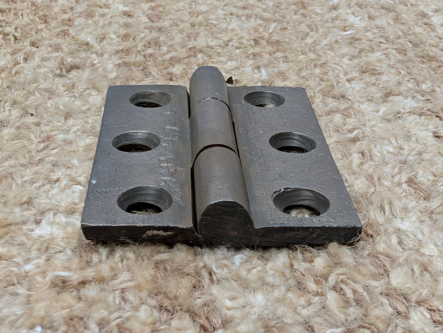 1  7/8" x 2  1/2" Antique T Clark Cast Iron Butt Hinge Door Hardware-Single Hinge