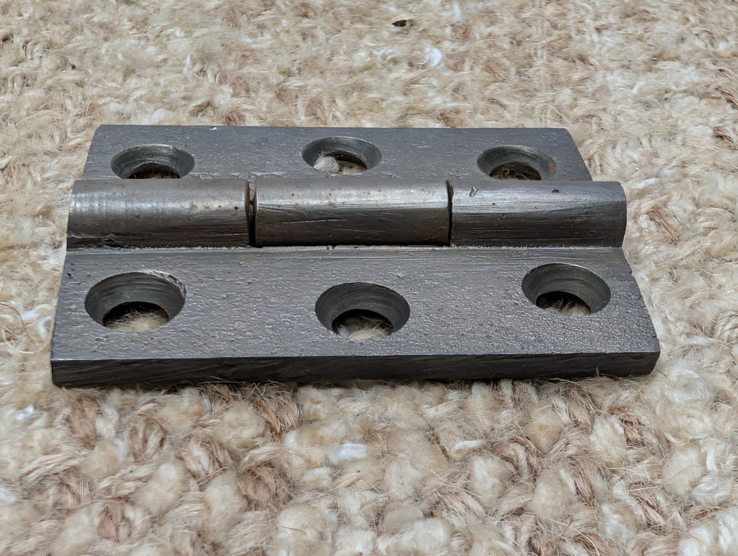 1  7/8" x 2  1/2" Antique T Clark Cast Iron Butt Hinge Door Hardware-Single Hinge