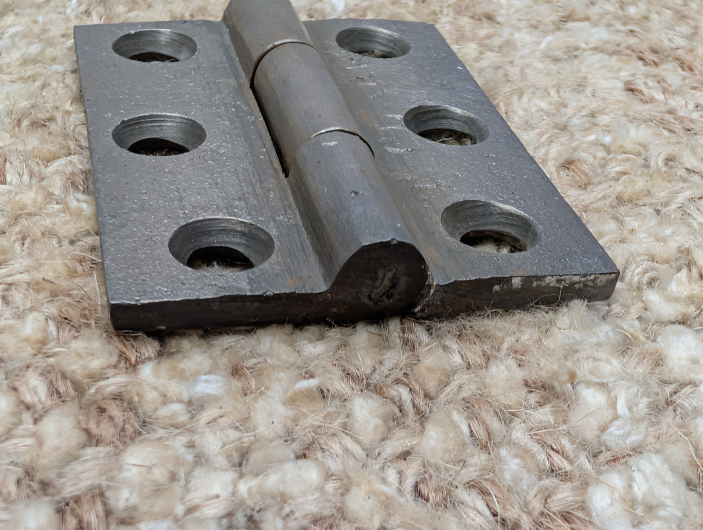 1  7/8" x 2  1/2" Antique T Clark Cast Iron Butt Hinge Door Hardware-Single Hinge