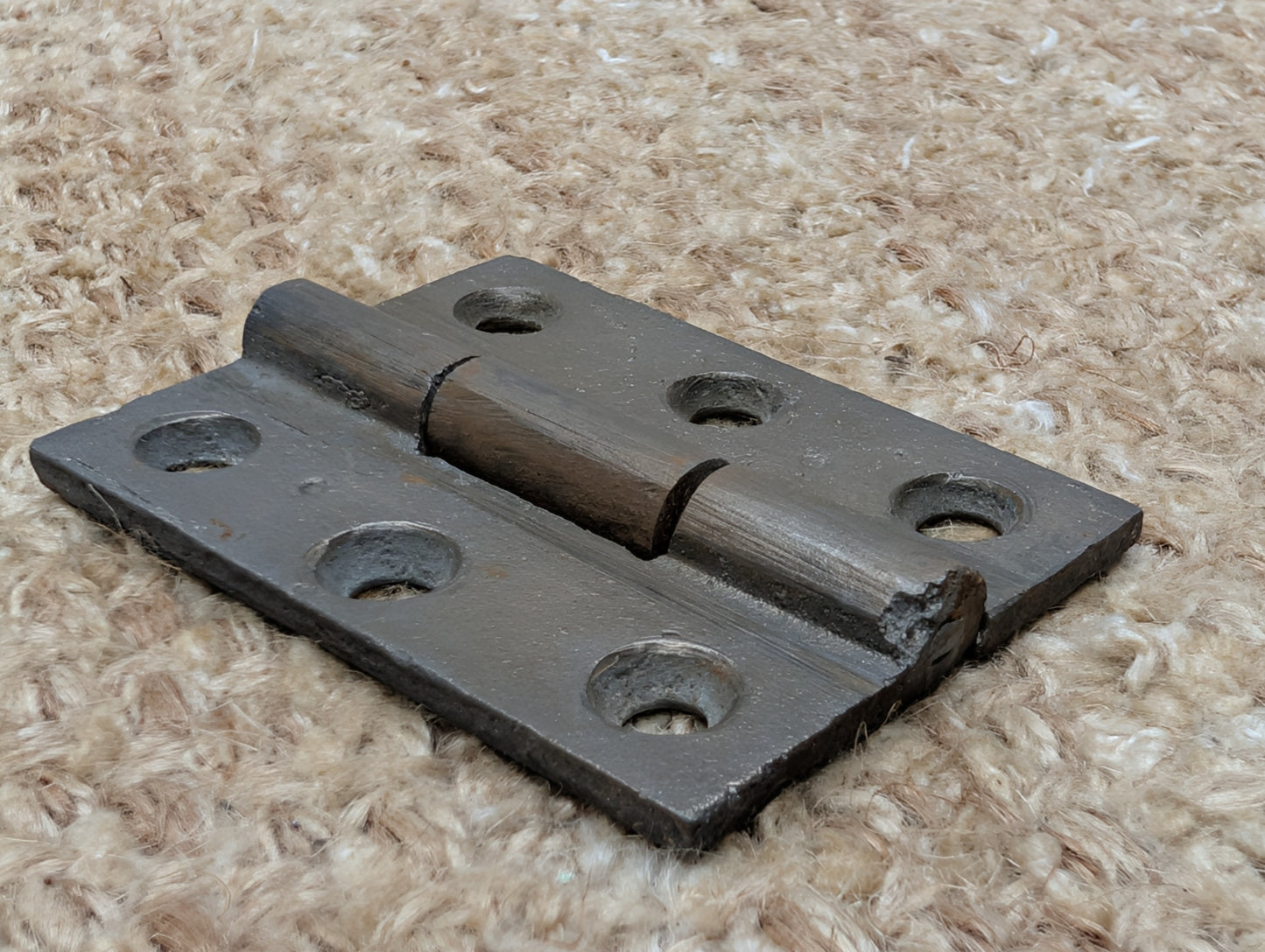 1  15/16" x 2  1/2" Antique Cast Iron Butt Hinge Door Hardware-Single Hinge