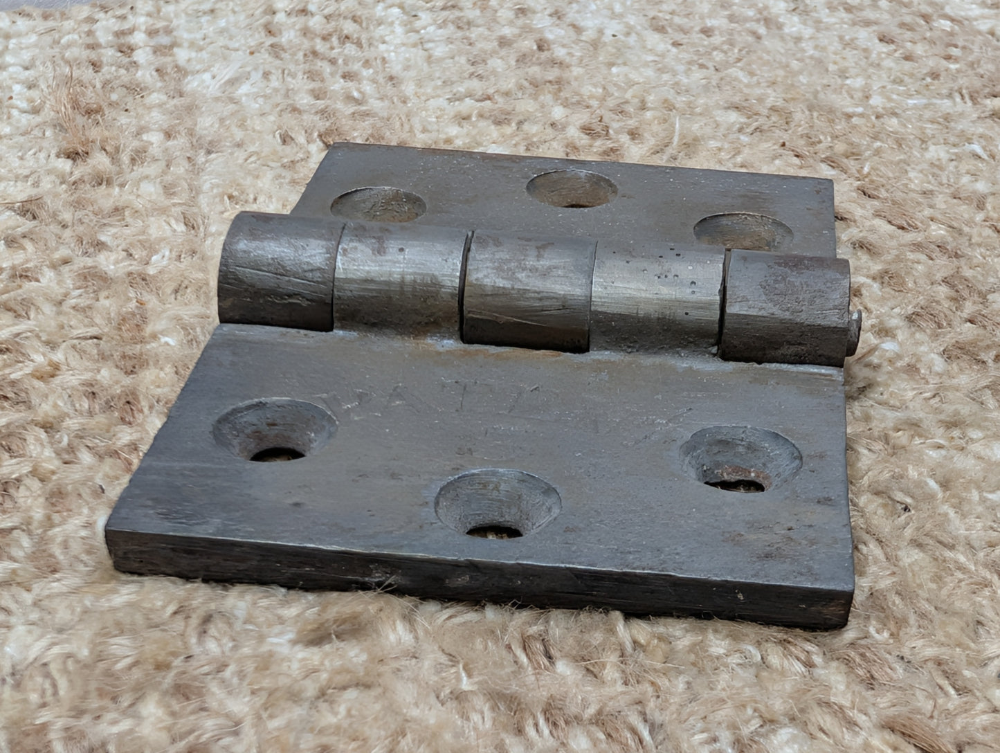 4" x 2  7/8" Antique G Mayer Cast Iron Butt Hinge Door Hardware-Single Hinge