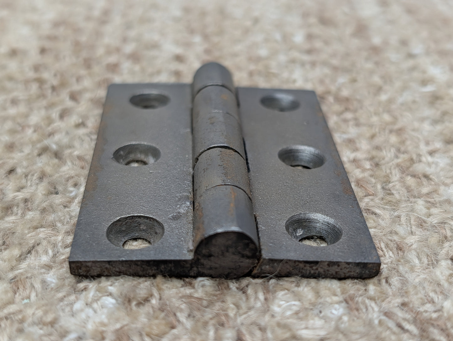 2  1/8" x 3" Antique Cast Iron Butt Hinge Door Hardware-Single Hinge