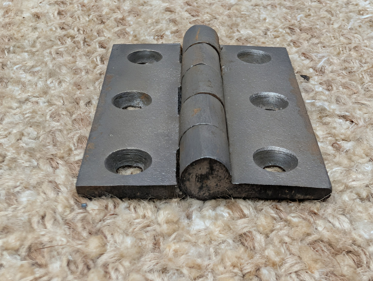 2  1/8" x 3" Antique Cast Iron Butt Hinge Door Hardware-Single Hinge