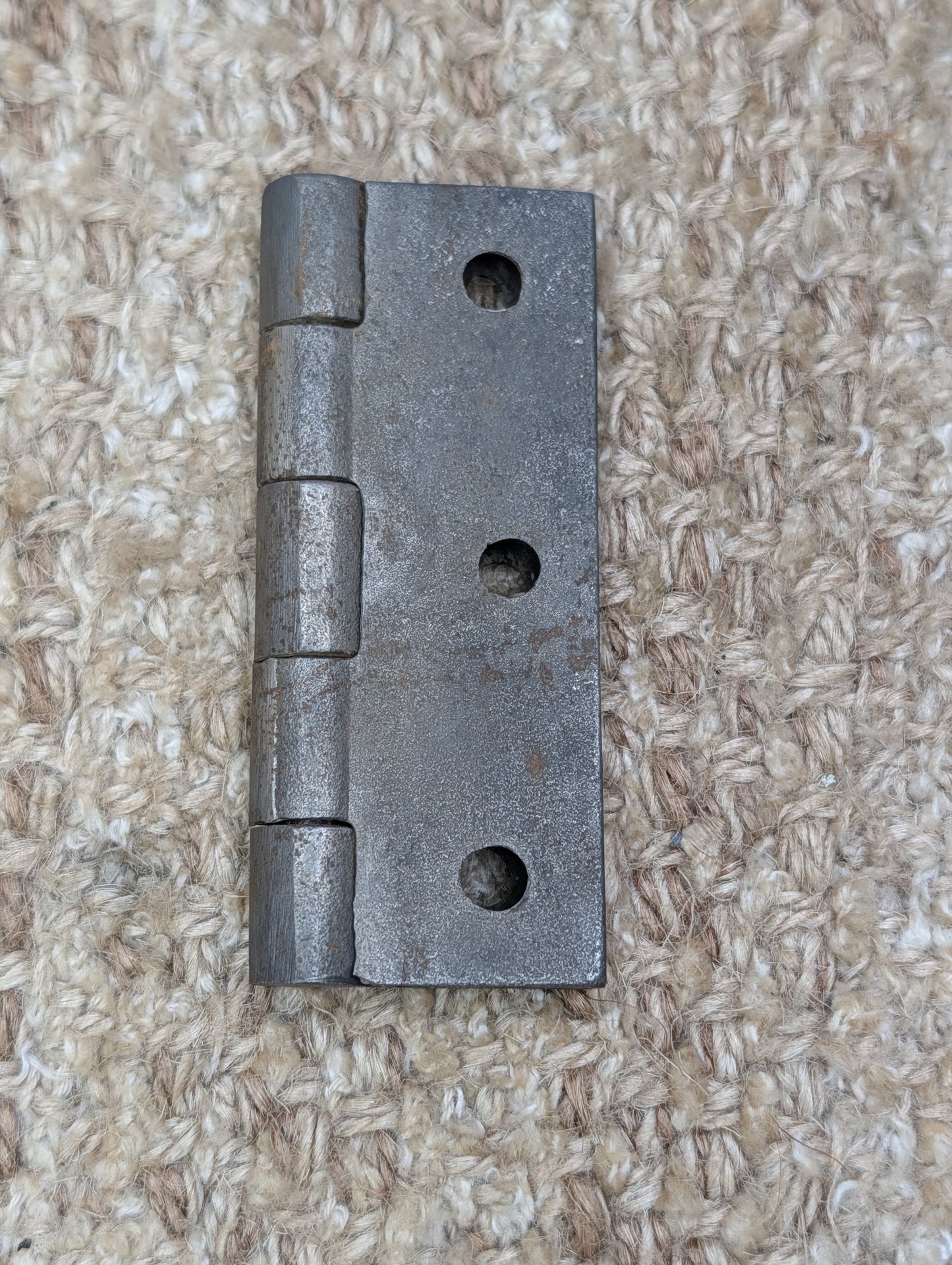 2  1/8" x 3" Antique Cast Iron Butt Hinge Door Hardware-Single Hinge