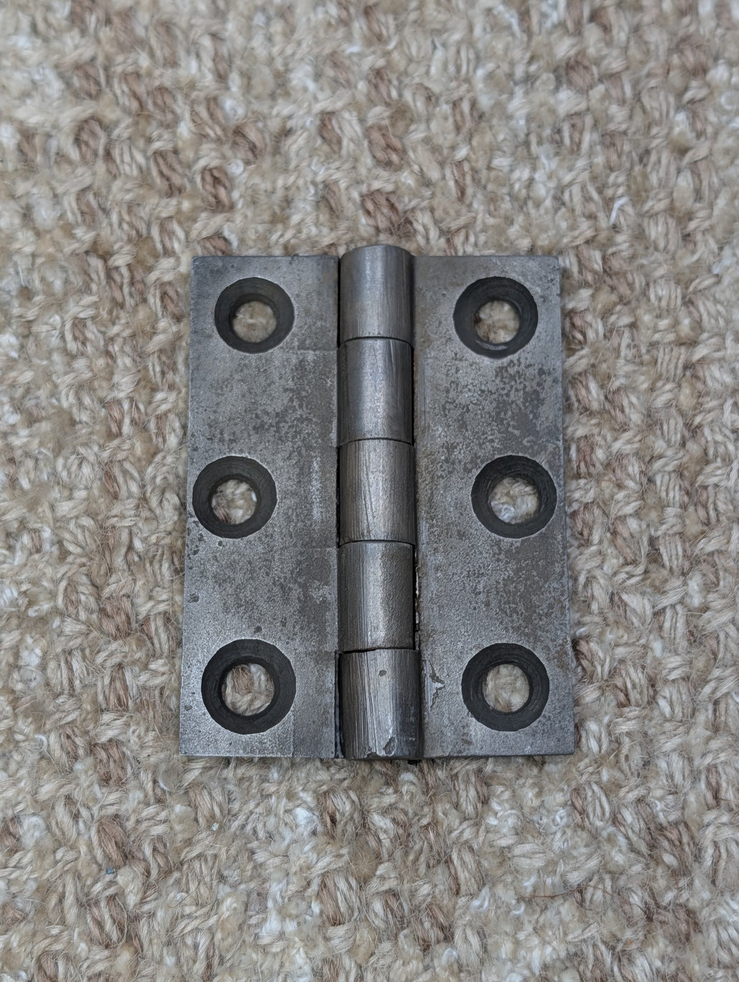 2  1/4" x 3" Antique Cast Iron Butt Hinge Door Hardware-Single Hinge
