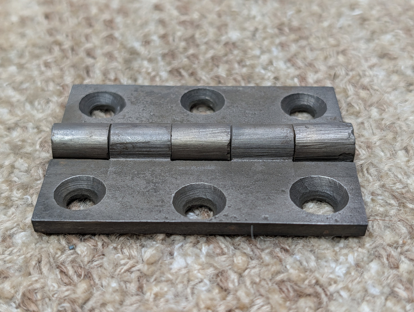 2  1/4" x 3" Antique Cast Iron Butt Hinge Door Hardware-Single Hinge