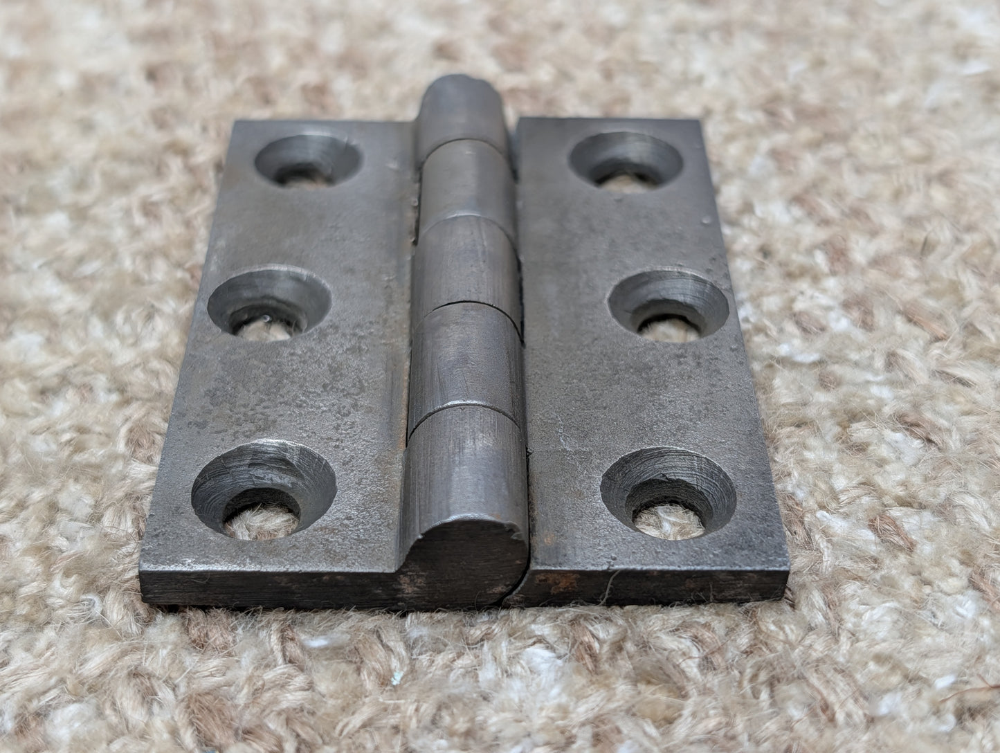 2  1/4" x 3" Antique Cast Iron Butt Hinge Door Hardware-Single Hinge