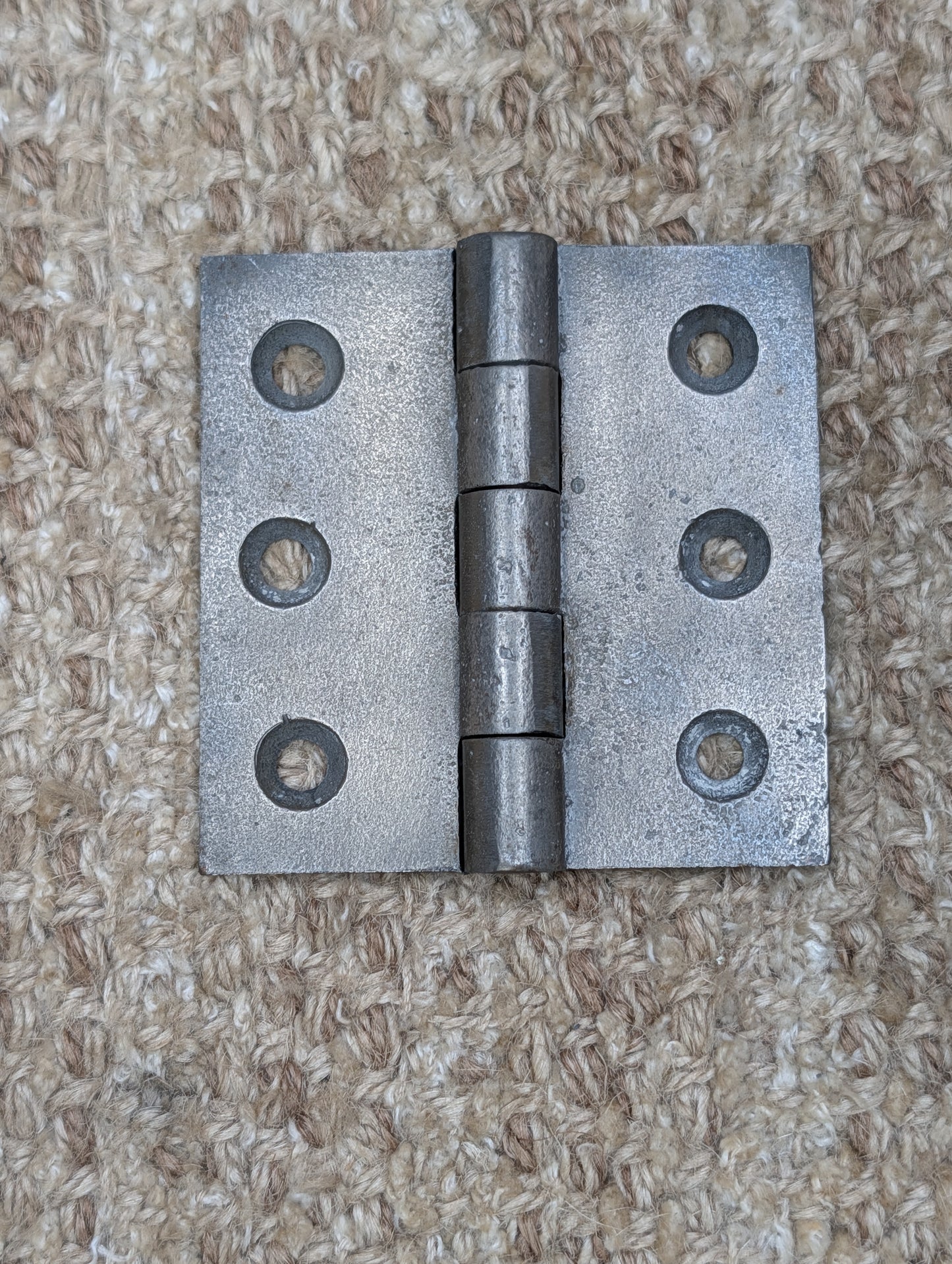 3" x 3" Antique Cast Iron Butt Hinge Door Hardware-Single Hinge