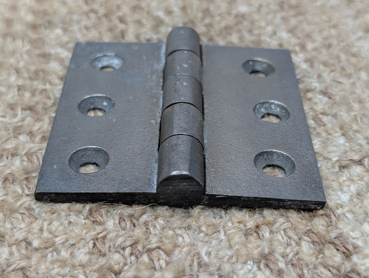 3" x 3" Antique Cast Iron Butt Hinge Door Hardware-Single Hinge