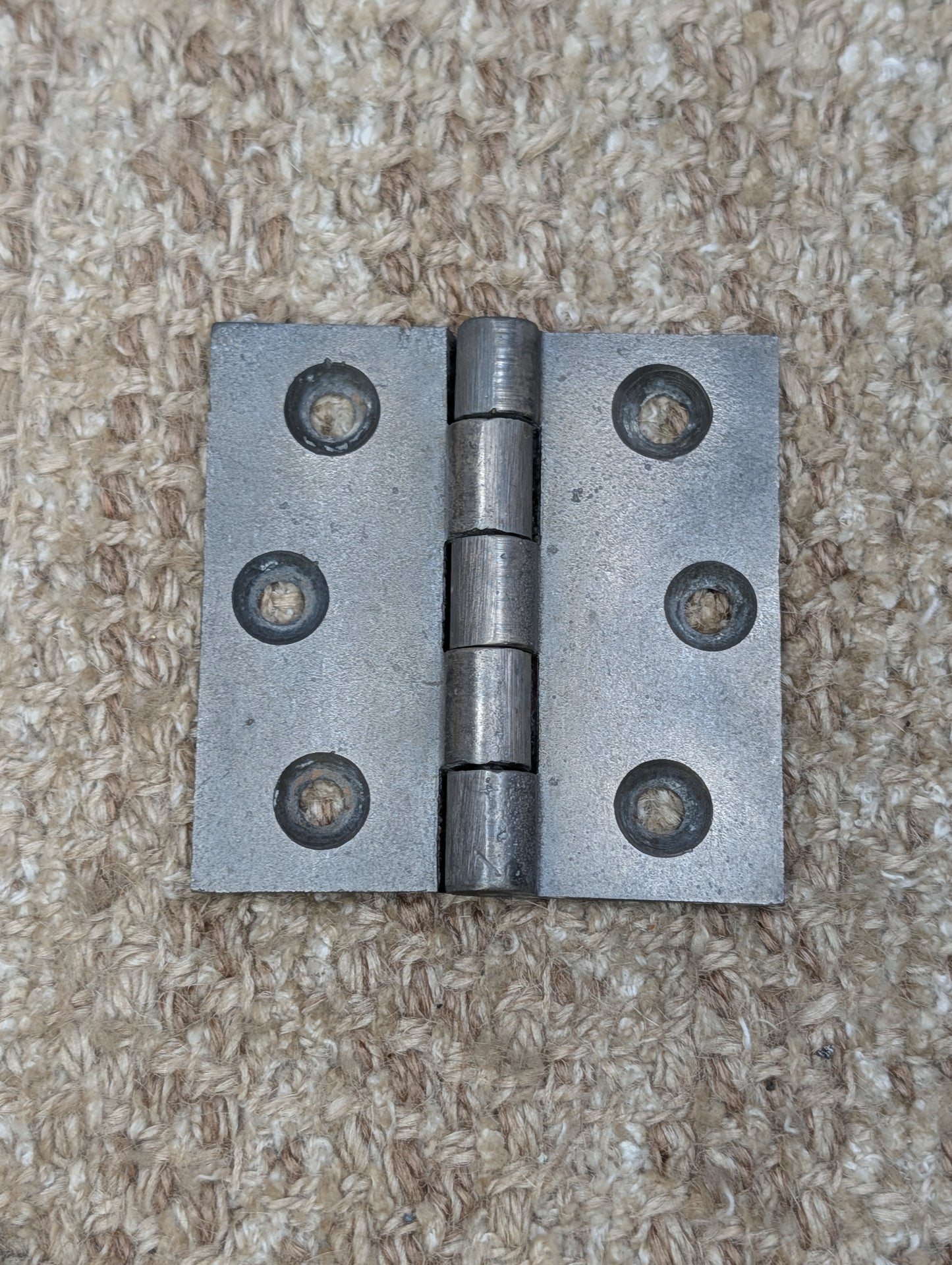 3" x 3" Antique Cast Iron Butt Hinge Door Hardware-Single Hinge