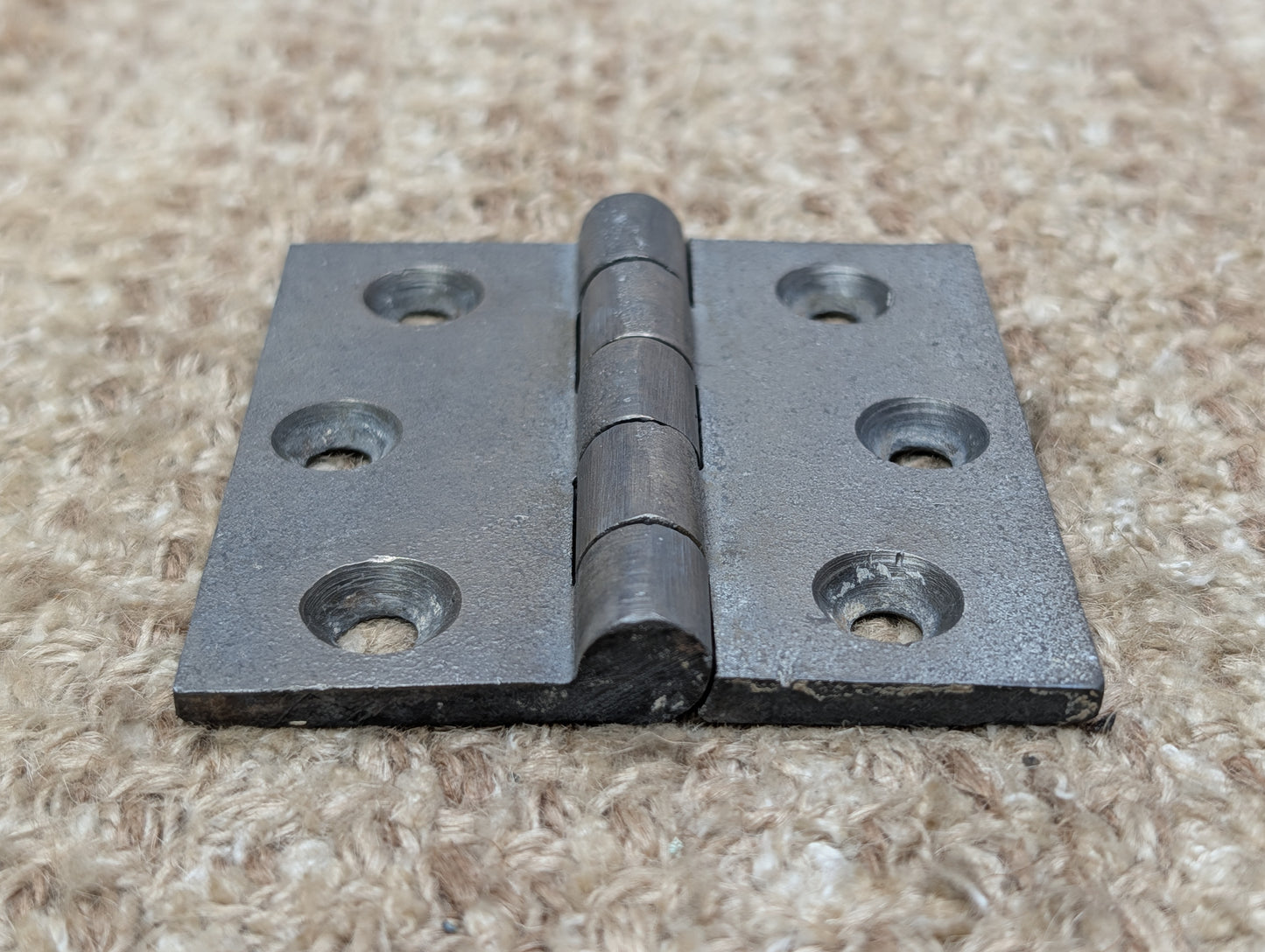 3" x 3" Antique Cast Iron Butt Hinge Door Hardware-Single Hinge